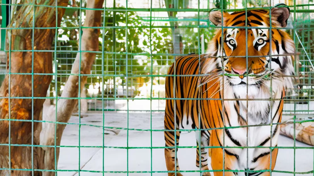 تصویر باغ وحش وکیل آباد، یکی از بزرگ ترین باغ وحش های ایرانمی باشد 