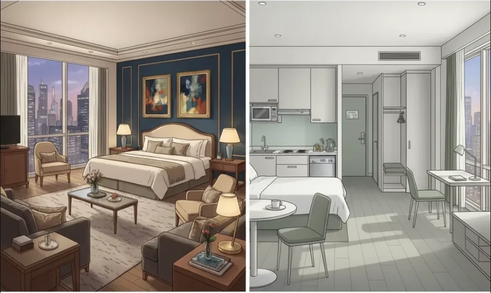 عکس مقالهفرق سوئیت با هتل آپارتمان | جدول راهنمای انتخاب بهترین محل اقامت