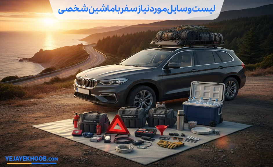 کامل‌‌ترین لیست وسایل مورد نیاز سفر با ماشین شخصی + نکات مهم