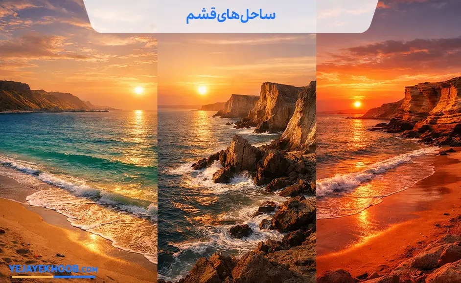 تصویر ساحل های قشم می باشد 
