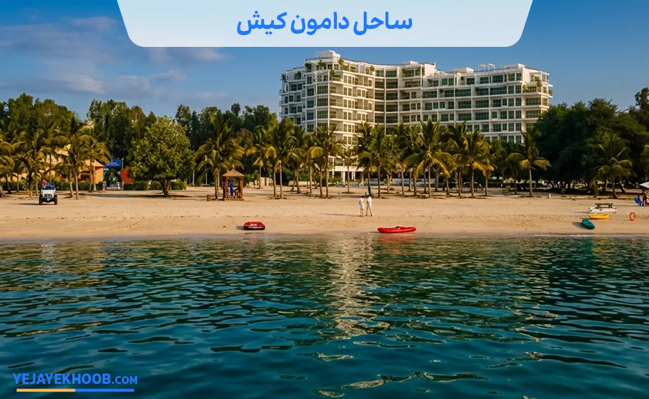 تصویر ساحل دامون کیشمی باشد 
