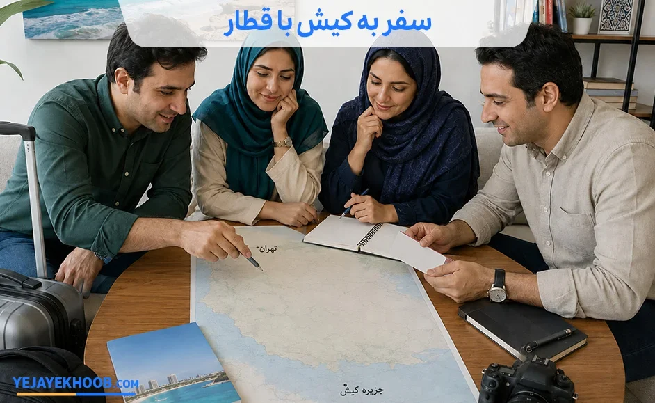 تصویر راهنمای سفر به کیش با قطارمی باشد 