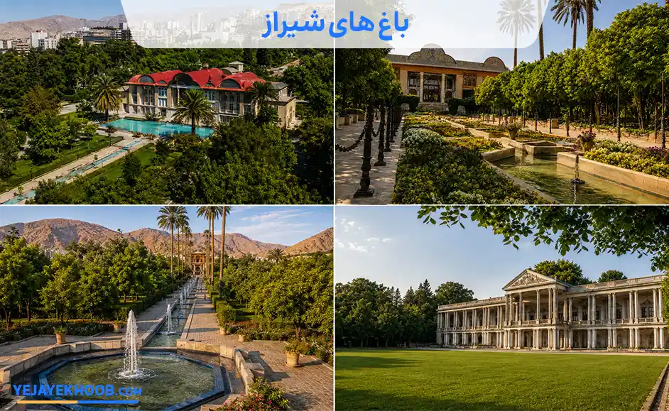 باغ های شیراز؛ معرفی ۱۳ باغ تاریخی و تفریحی قابل‌بازدید