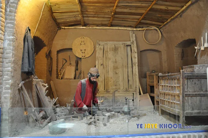 ساختن در زمان قدیم در موزه مردم شناسی سبزوار