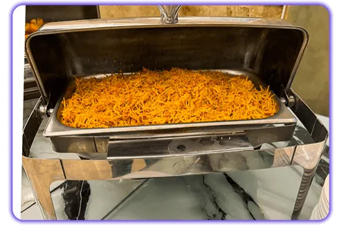 منوی غذای هتل آراد مشهد 19 منو شام هتل آراد مشهد؛ ماکارانی