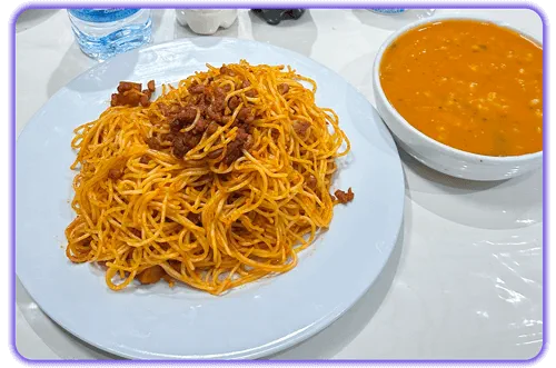 منوی غذای هتل جوادیه مشهد 9 منوی شام هتل جوادیه مشهد؛ ماکارانی