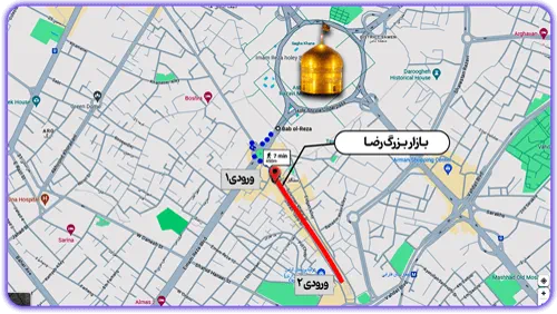 نقشه بازار رضا