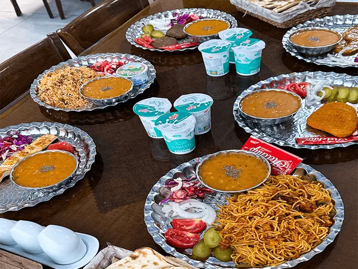 منوی شام یکی از نزدیک ترین هتل آپارتمان های مشهد به حرم