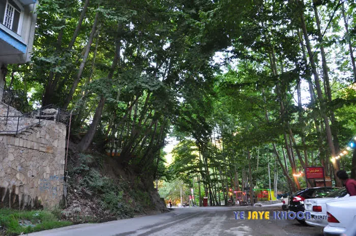 جاده ی راه منطقه ییلاقی و روستای ابرده سفلی