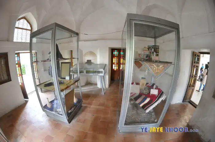 وسایل تاریخی در موزه ی باغ فین کاشان