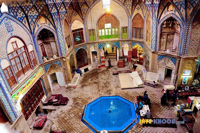 نمایی کلی از بازار کاشان زیبا