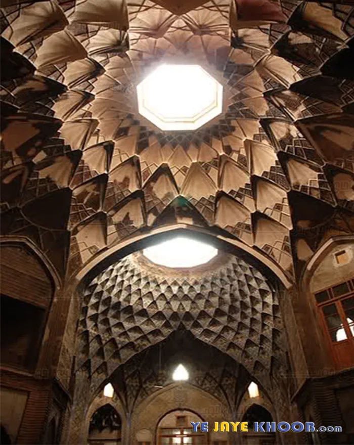 زیبایی در معماری بازار کاشان