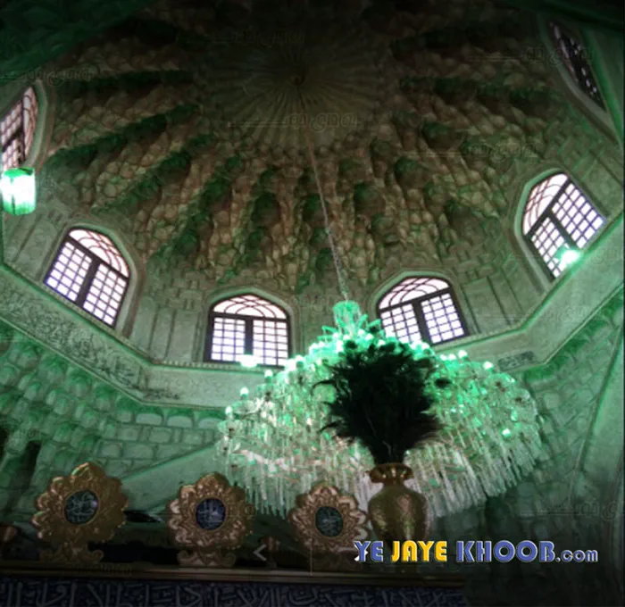 نمایی زیبا از معماری داخلی گنبد خشتی